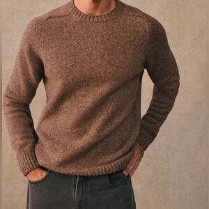 Octobre Editions/Sezane FERGUS SWEATER 100% merino wool Made in Portugal Medium